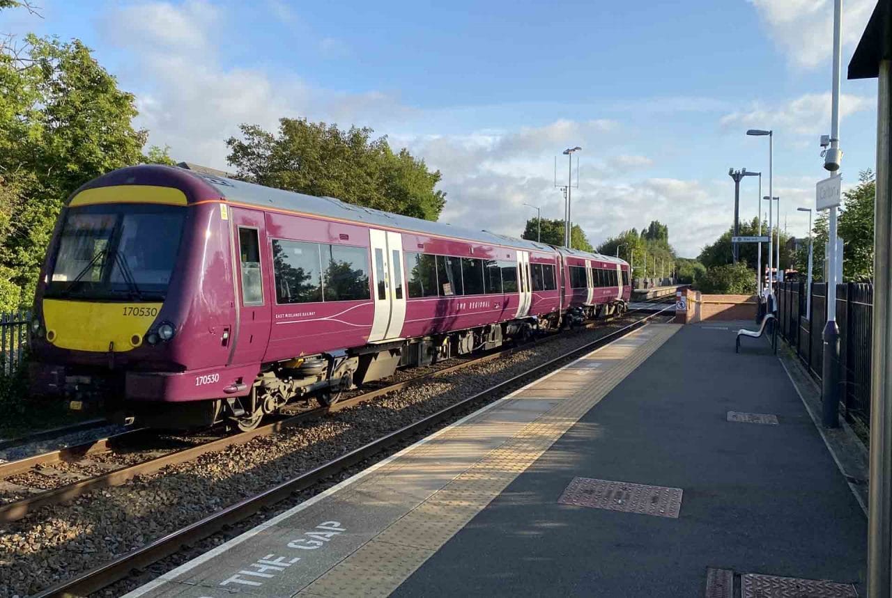 EMR train at Carlton Station